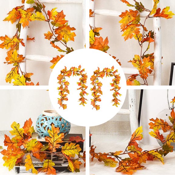 UPKOCH Leaf Decor Maple Leaf Shape for Festive Parties Assorted Color 2Pcs