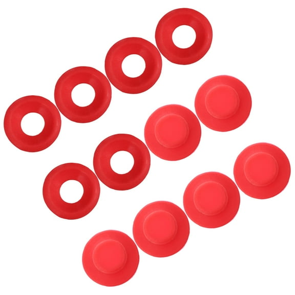 UPKOCH Beer Bottle Seal Gaskets Plastic Red For Home Brewers Beverage Sealing 12Pack