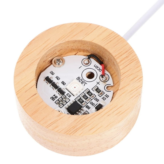 UPKOCH Small Lamp Base Wood Crystal Ball 1Pcs