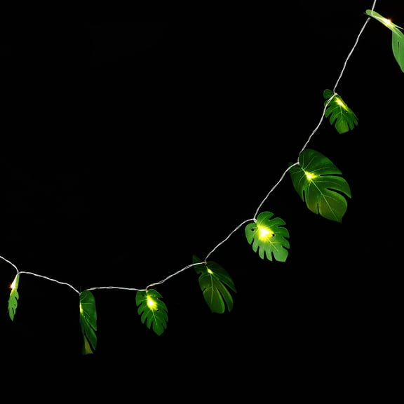 UPKOCH Light String Decors Plastic Splashproof Green Leaf Lamp for Women 1 Set