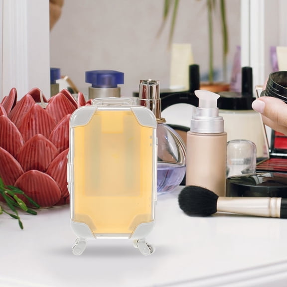 UPKOCH Compact Pink Eyelash Case with Transparent Design for Easy Makeup Storage