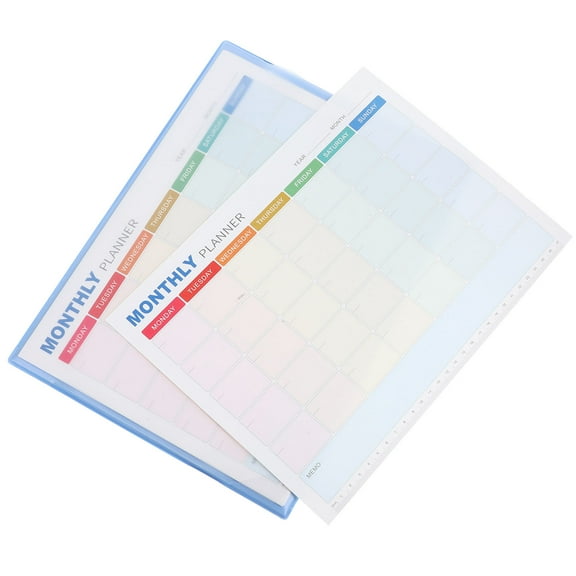 UPKOCH Meal Prep Planner Monthly Planner Paper Blue Productivity 1Set