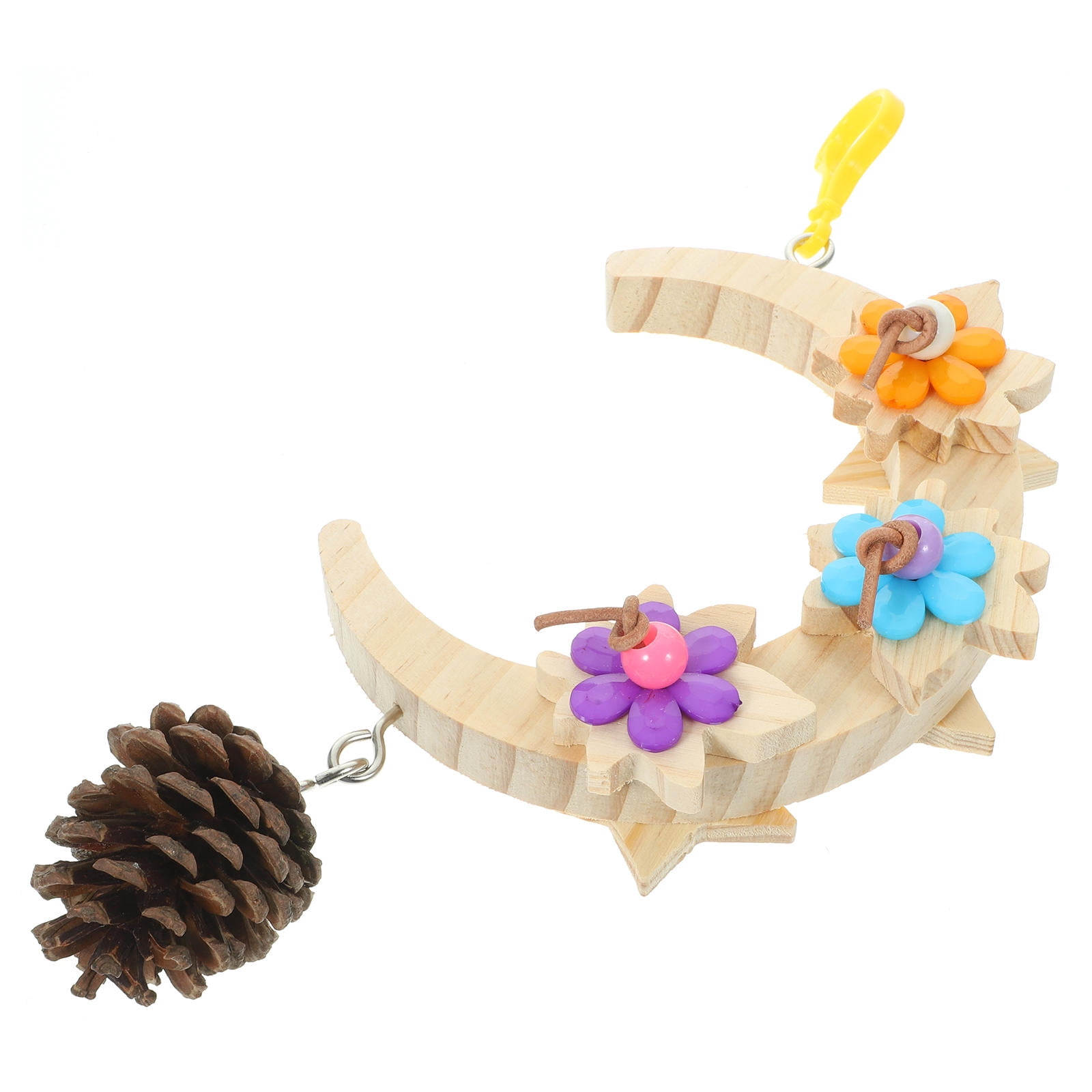 Upkoch Moon Cage Pendant Large Bird Swing Toy Parrot Chewing Photo Inspiration