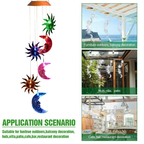 UPKOCH Moon Solar Lights Outdoor Garden Light High Transparent Material Photosensitive Control 1Pack