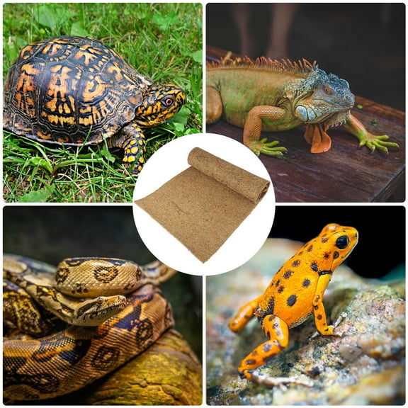 UPKOCH Natural Coconut Fiber Mat for Reptiles Golden Color Perfect for Terrariums and Tanks 100x40cm