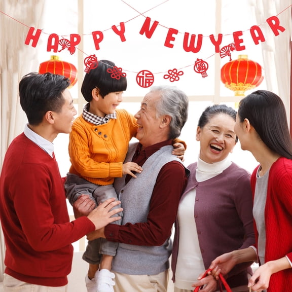 UPKOCH New Year Party Supplies Gar for Families Home Decor 1 Set