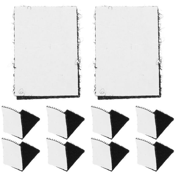 UPKOCH Nylon Blending Hook Loop Rug Tapes 100Pack Fastening Tape for Carpets and Rugs 1.18X0.79X0.12in