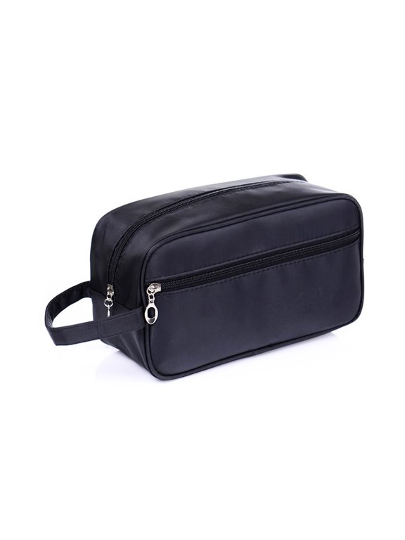 Nylon Toiletry Bag 1Pack MultiPurpose Black for Frequent Travelers Outdoor Gear 11.8X5.9X3.9in