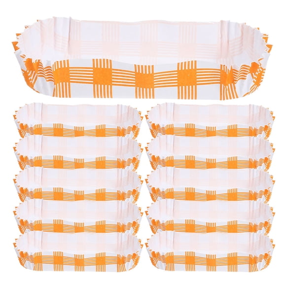 UPKOCH Orange Paper Cupcake Liners for Baking with Nonstick Design and Delicate Pattern Practical for Cake Baking Use 50 Pieces