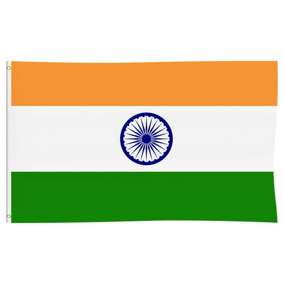 UPKOCH Patriotism Expression India Flag Cloth Outdoor Holiday Decoration For Parade 1Pack