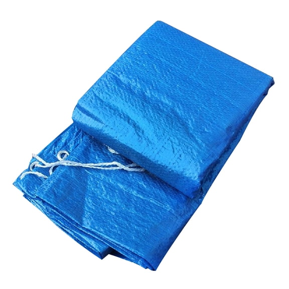 UPKOCH Pe Fabric Weaving Pool Cover Rain Tarp For Inflatable And Frame Pools Blue Pool Ground Pad For Outdoor