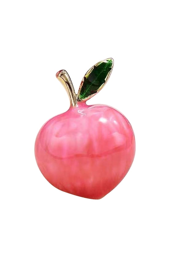 Peach Brooch Pin Decoration Pink Copper 1 PCS for Accessories Women