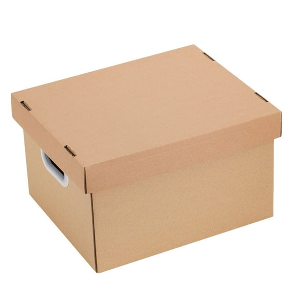 UPKOCH Khaki Document Box File Keeper for Office School and Travel Storage