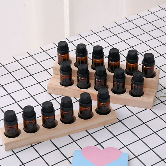 UPKOCH Rectangular Essential Oil Storage Holders Racks Desktop Organizer 1Pcs