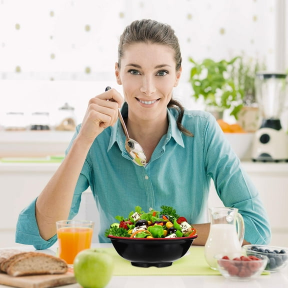 UPKOCH Red Multipurpose Food Bowl Made of Melamine for Kitchen Use Easy to Clean and Match with Tableware 1 Pc