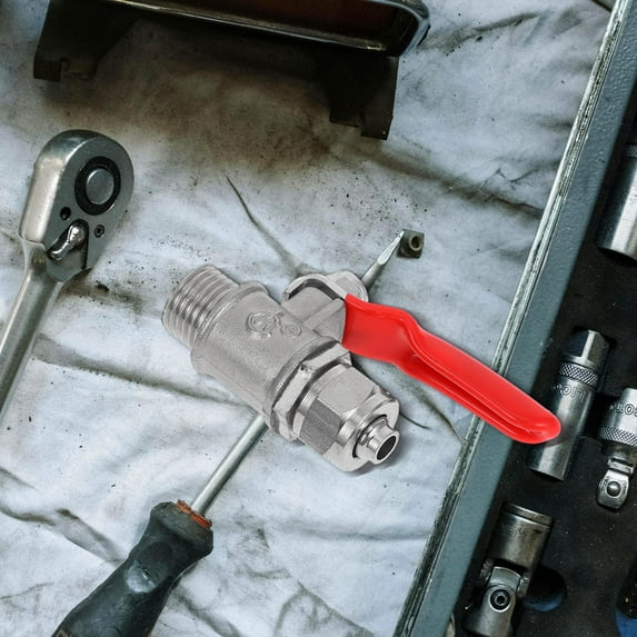 UPKOCH Round Copper Ball Valves 2Pcs For Irrigation System Quick Connect Non Leakage