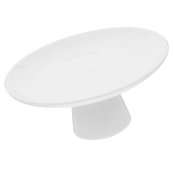 UPKOCH Household White Ceramic Cake Stand Decorative Dessert Serving Plate