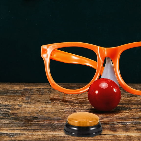 UPKOCH Round Yellow Plastic Game 2Pack For Birthday Party And Event Organizers With Voice Recording