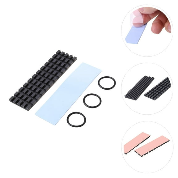 UPKOCH SSD Heat Sink Cooler Notebook External Cooler Thermal Pad 7X2X0.15CM Black