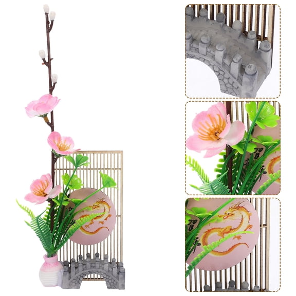 UPKOCH Sushi Boat Serving Tray Salmon Table Ornament Pink Plastic 1Pack