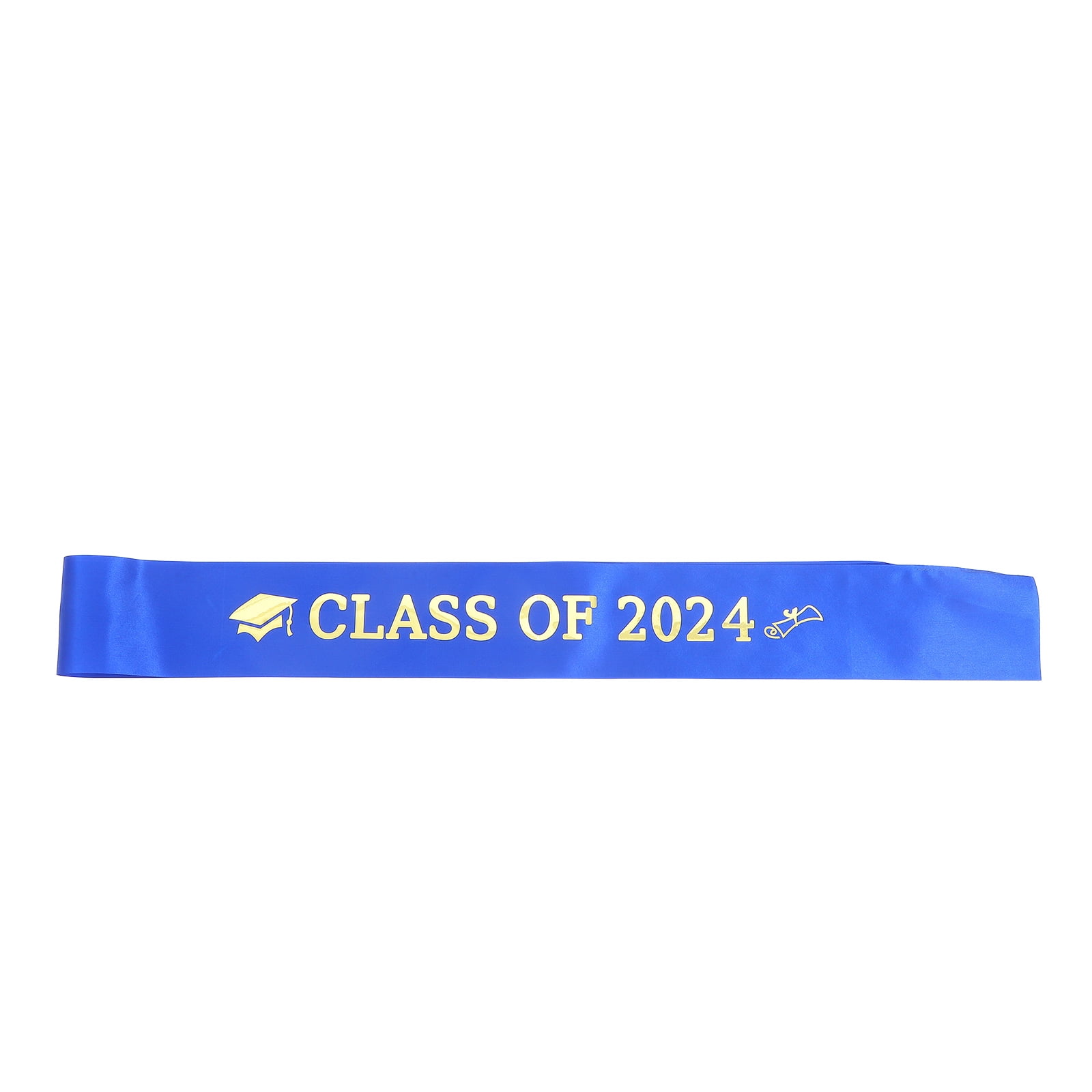Sash Cloth Ribbon UPKOCH Stylish Blue Graduation Party Sash Soft Cloth Graduation Ribbon ...