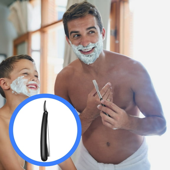UPKOCH Shaving Razor for Men with Stainless Metal Blade Suitable for Beard and Short Hair 3.5 Inch