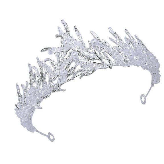 UPKOCH Jeweled Wedding Tiaras Bridal Tiara Rhinestone Crown Silver Rhinestones 1Pc