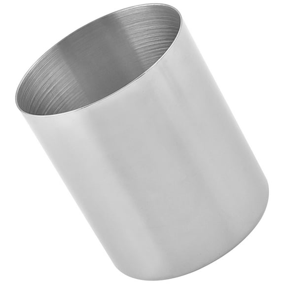 UPKOCH Silver Metal Makeup Brush Holder and Pen Container Desktop Organizer for Home and Vanity Storage