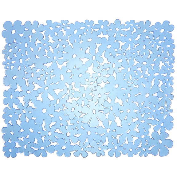 UPKOCH Sink Protector Pad Dish Drying Mat Blue Pvc Simple Design 1Pack