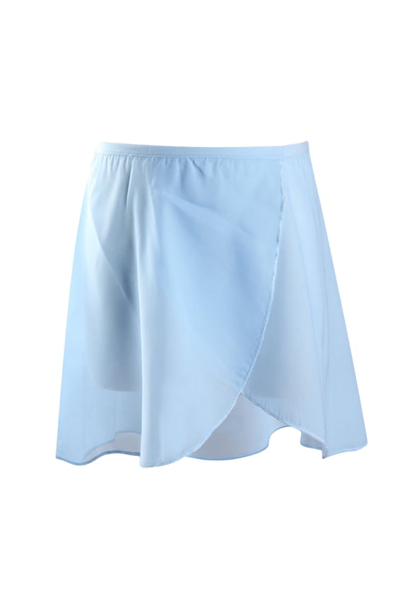 Sky Blue Chiffon Dancing Dress Skirt 1Pcs for Girls Ballet Training and Performance Party
