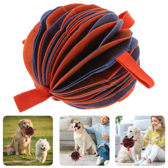 UPKOCH Food Hiding Ball Polyester Dogs Feeding Time 1Pack