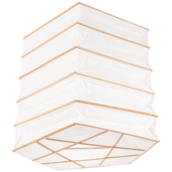 UPKOCH Square Paper Lampshade White Hanging Paper Shade for Individuals 1Pcs