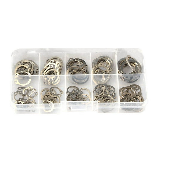 UPKOCH Stainless Steel C Shaped Circlip Axle Retainer Split Washer 2pcs