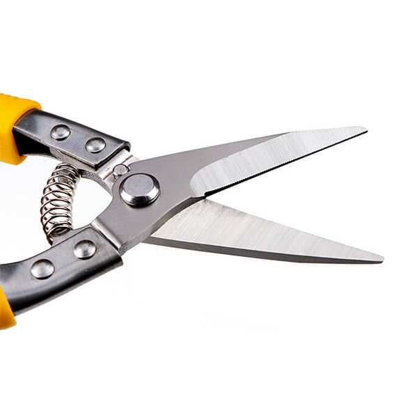 UPKOCH Straight Metal Sheet Cutter Scissors with Stainless Steel Blade and Comfortable Yellow PP Handle