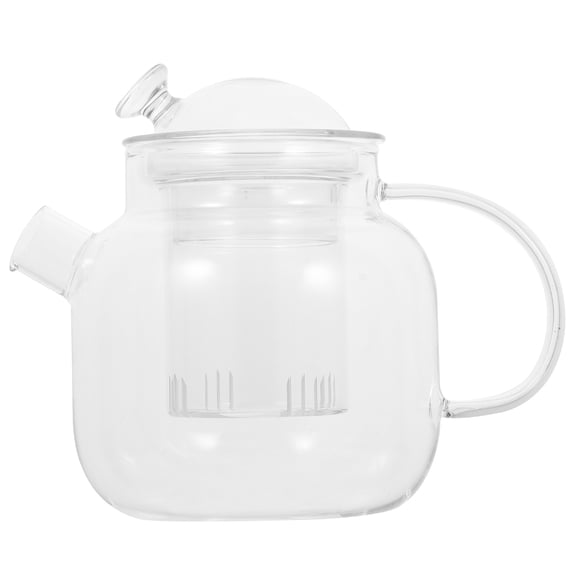 UPKOCH Sturdy Glass Teapot With Infuser Transparent Design For Brewing Household Teapot Present For Tea Lovers
