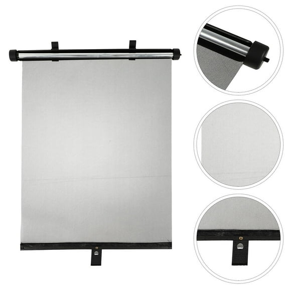 UPKOCH Sun Visor for Car 2Pack Rectangular Sun Shield with Pu Material for Summer Use Car Side Window 15.7x17.7in