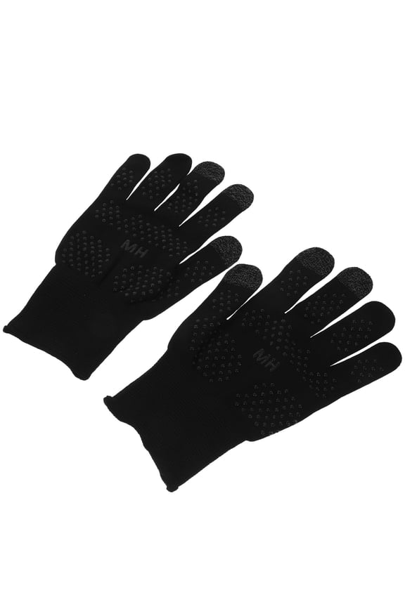 Thermal Gloves Black UV Nail Glove Protector for Gamers for Summer Activities 1 Pair