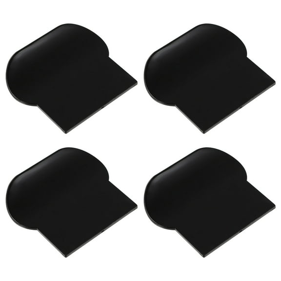 UPKOCH Toilet Seat Riser Black Square Shape with Comfortable Feel 2.8x2.4x0.08in
