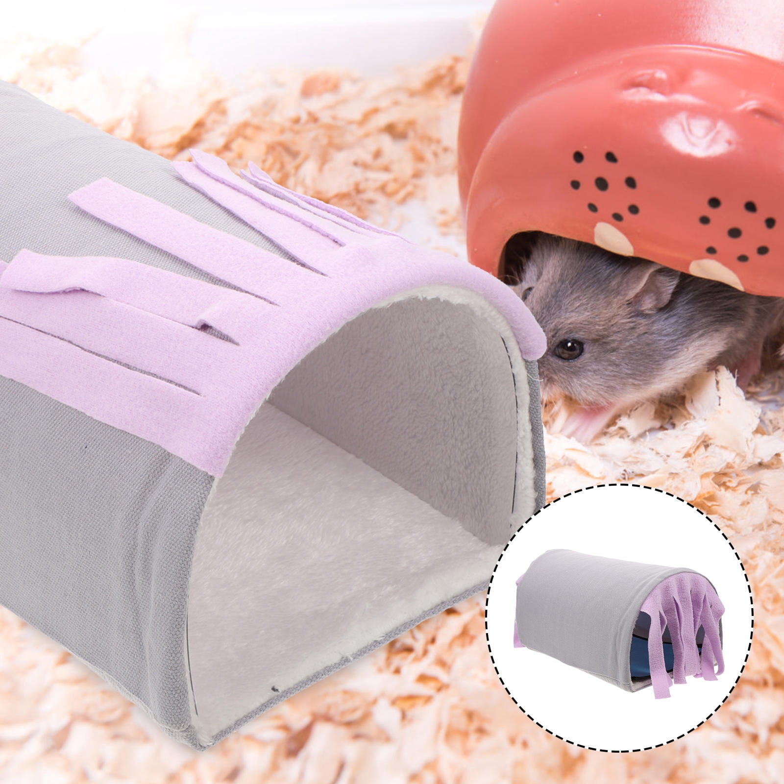 Picture of UPKOCH Tunnel Hideout for Small Pets 1Set Hamster Hideout Tunnel Toy ...
