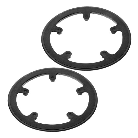 UPKOCH Universal Five-Hole Design Bicycle Chainring Guard 2Pack in Black Plastic for Effective Chain Protection