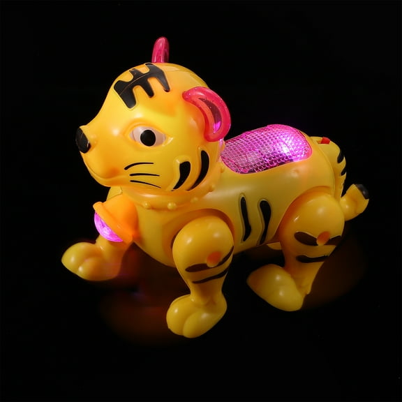 UPKOCH Tiger Walking Toy Plastic Music Playing Birthday 1Pcs