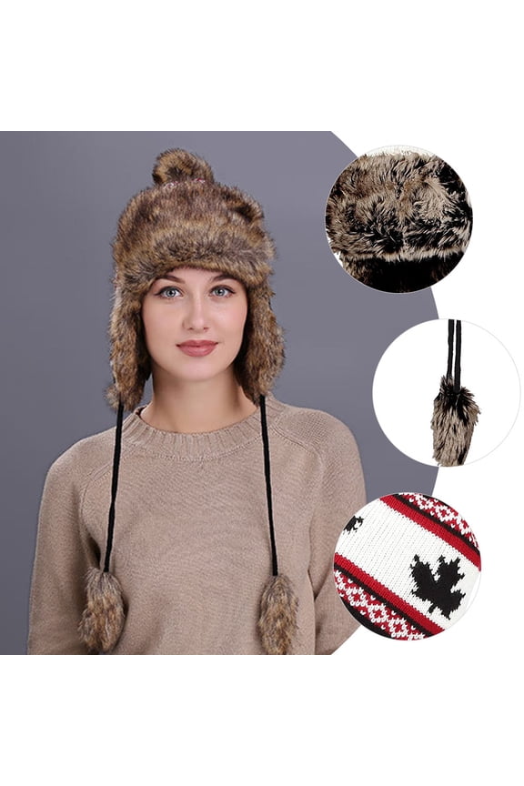 Warm Keeping Wool Hat for Cold Weather Comfortable Winter Ear Warmer Multi Color 100% Wool