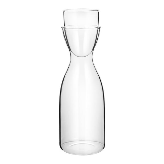 UPKOCH Water Glass Carafe with Lid 600ml Juice Beverage Pitcher Bottle
