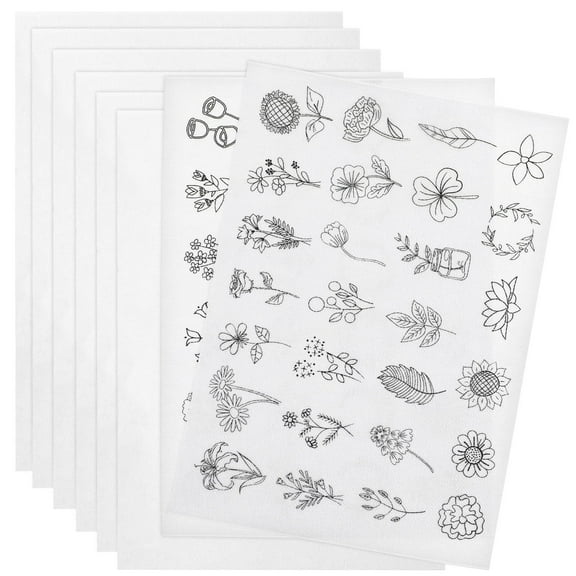 UPKOCH White Water Soluble Embroidery Backing Stabilizer for Machine Sewing with Strong Stick and Easy Wash Away