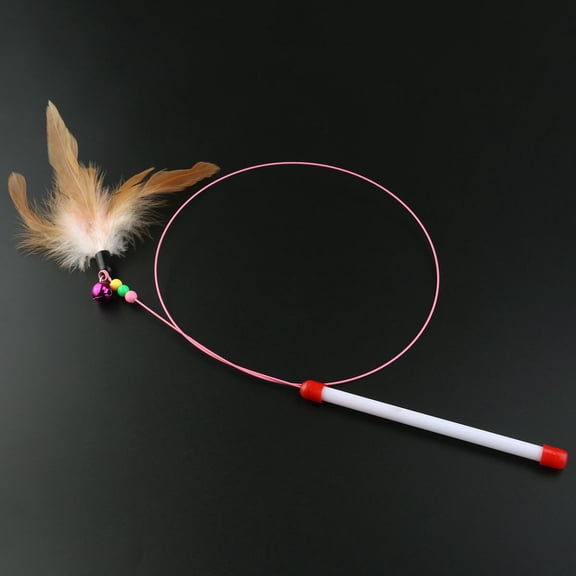 UPKOCH Wire for Cats Pet Teaser with Bell and Flexible Nylon