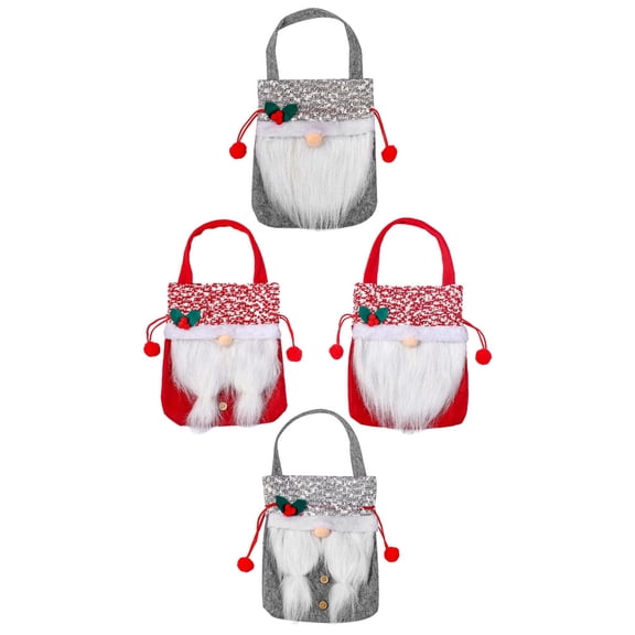 UPKOCH Wrapping Bags Assorted Color Fabric Cartoon Design Sweet Pouch for Birthdays