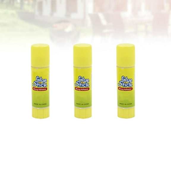UPKOCH Yellow Strong Adhesive Glue Sticks Safe and Easy to Use Ideal for Students 12pcs 9g Each