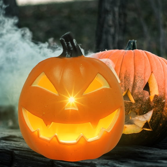 UPKOCH Orange Pumpkin Lamp for and Fall Home Decorations