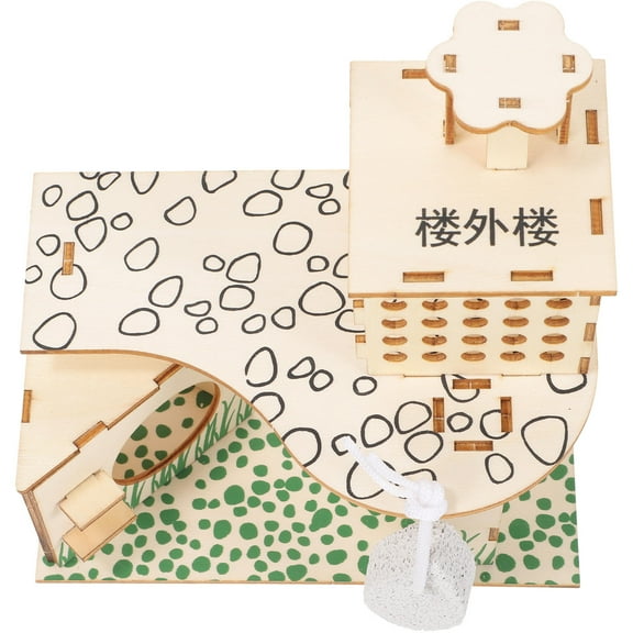 UPKOCH multi-chamber hamster house in assorted color for small animals with resting area 1Pcs