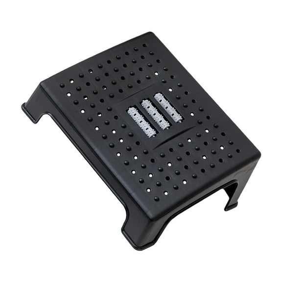 UPKOCH rectangular footstool for Foot Stool Black Plastic for Adults 1Set